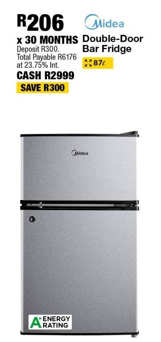 Midea Double-Door Bar Fridge
