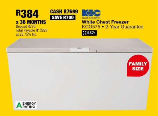 White Chest Freezer KCG575