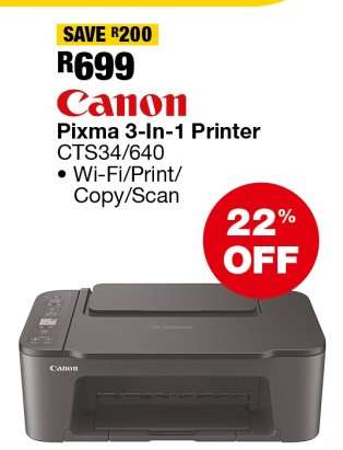 Canon Pixma 3-In-1 Printer CTS34/640