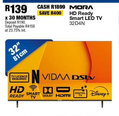 MORA HD Ready Smart LED TV 32D4N