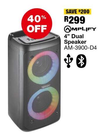 Amplify 4” Dual Speaker AM-3900-D4