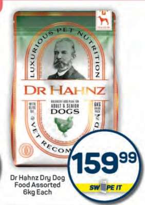Dr Hahnz Dry Dog Food Assorted 6kg Each
