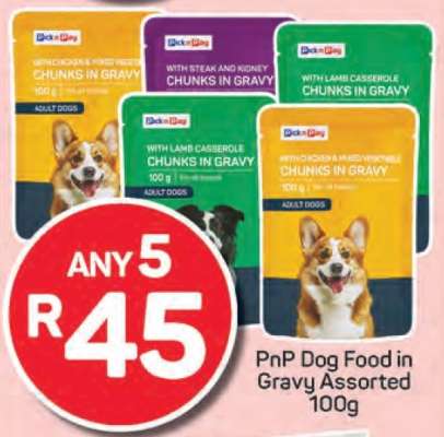 PnP Dog Food in Gravy Assorted 100g