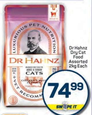 Dr Hahnz Dry Cat Food Assorted 2kg Each