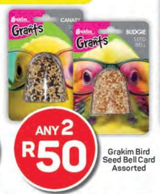 Grakim Bird Seed Bell Card Assorted