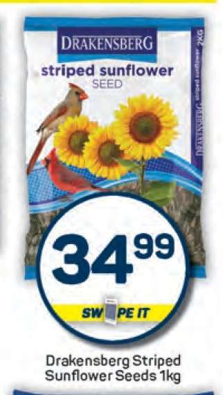 Drakensberg Striped Sunflower Seeds 1kg