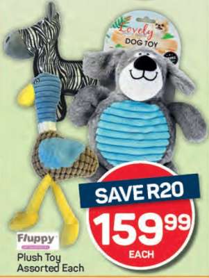 Fluppy Plush Toy Assorted Each