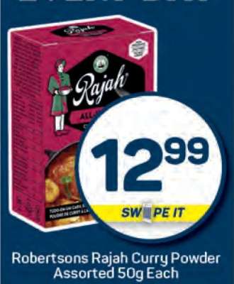 Robertsons Rajah Curry Powder Assorted 50g Each