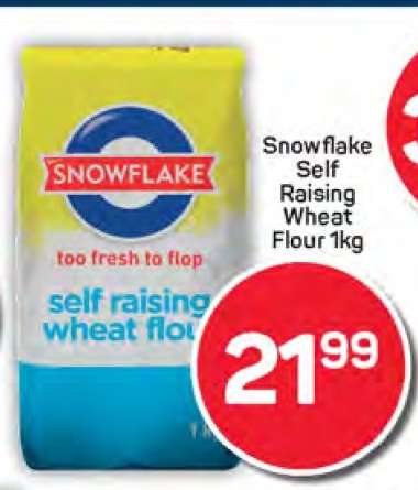 Snowflake Self Raising Wheat Flour 1kg