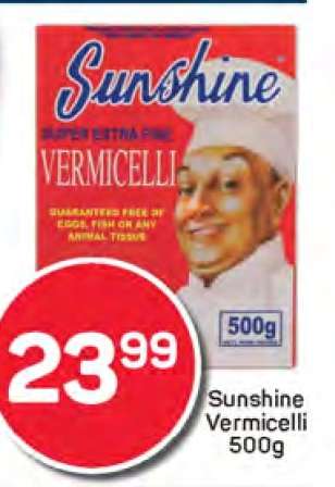 Sunshine Vermicelli 500g