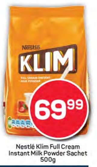 Nestlé Klim Full Cream Instant Milk Powder Sachet 500g