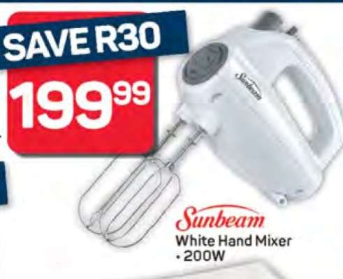 Sunbeam White Hand Mixer
