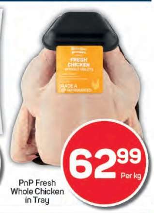 PnP Fresh Whole Chicken in Tray