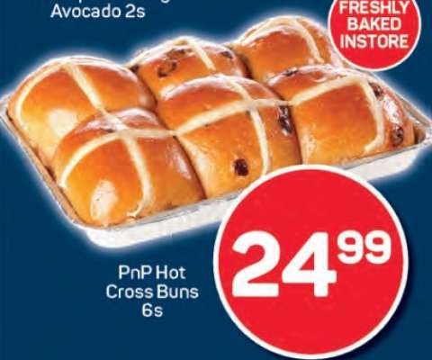 PnP Hot Cross Buns 6s