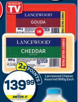 Lancewood Cheese Assorted 900g Each