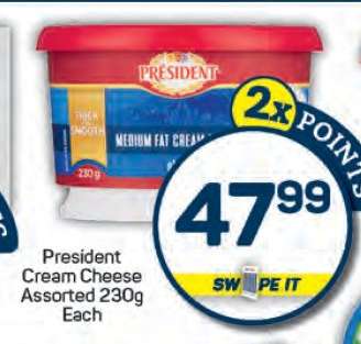 President Cream Cheese Assorted 230g Each