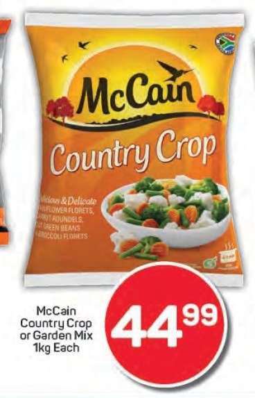 McCain Country Crop or Garden Mix 1kg Each