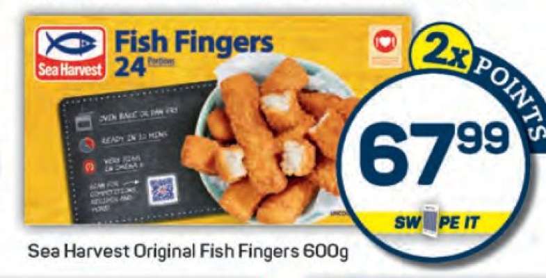 Sea Harvest Original Fish Fingers 600g
