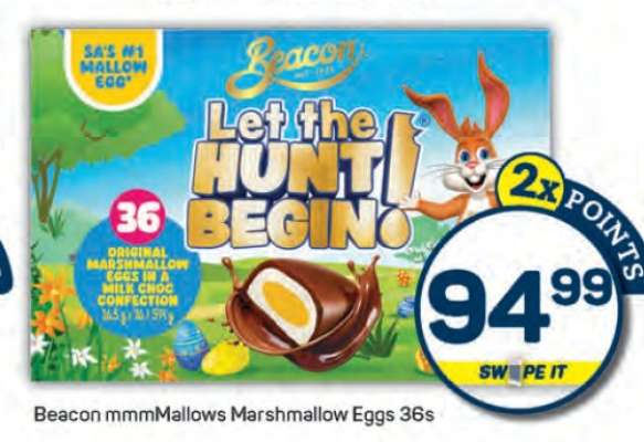 Beacon mmmMallows Marshmallow Eggs 36s