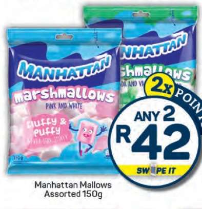 Manhattan Mallows Assorted 150g