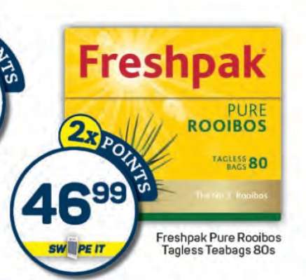 Freshpak Pure Rooibos Tagless Teabags 80s