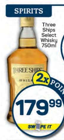 Three Ships Select Whisky 750ml