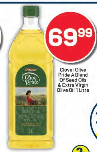 Clover Olive Pride A Blend Of Seed Oils & Extra Virgin Olive Oil 1 Litre