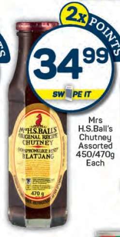Mrs H.S.Ball's Chutney Assorted 450/470g Each