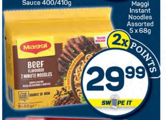 Maggi Instant Noodles Assorted 5 x 68g