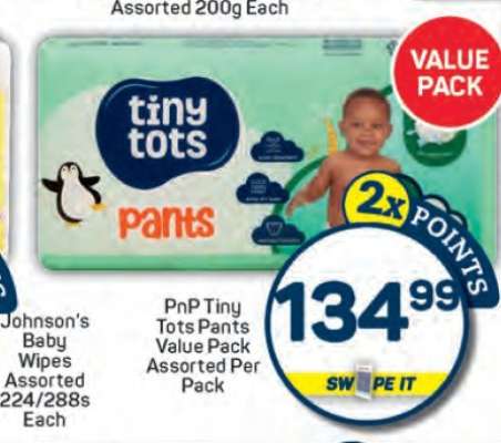 PnP Tiny Tots Pants Value Pack Assorted Per Pack