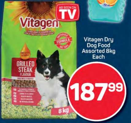 Vitagen Dry Dog Food Assorted 8kg Each