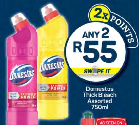 Domestos Thick Bleach Assorted 750ml