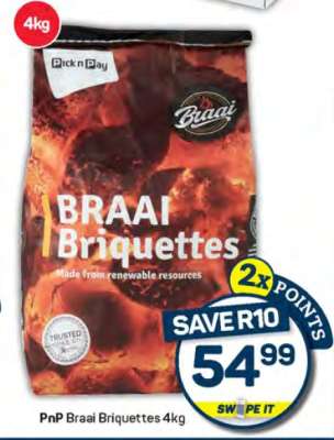 PnP Braai Briquettes 4kg