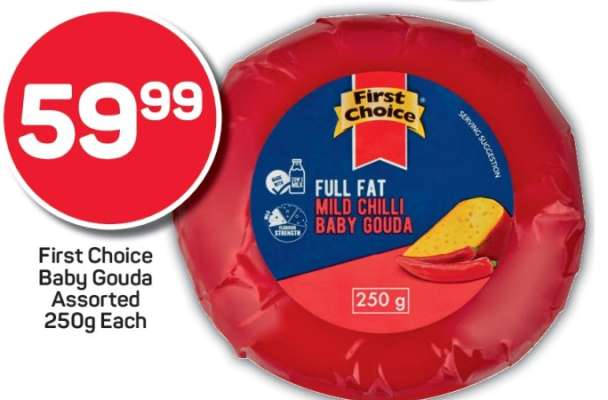 First Choice Baby Gouda Assorted 250g Each