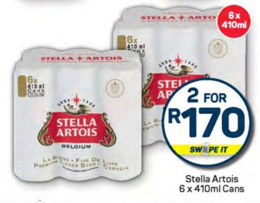 Stella Artois 6 x 410ml Cans