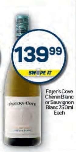 Fryer's Cove Chenin Blanc or Sauvignon Blanc 750ml Each