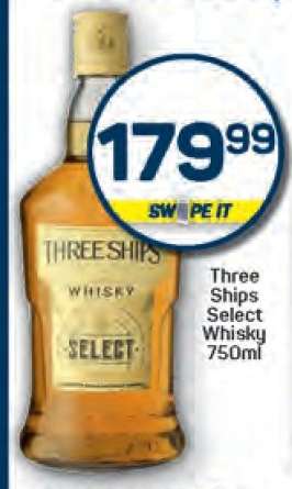 Three Ships Select Whisky 750ml