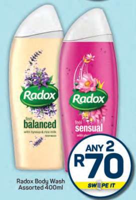 Radox Body Wash Assorted 400ml