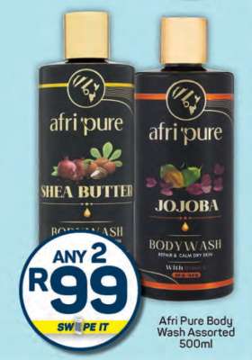 Afri Pure Body Wash Assorted 500ml