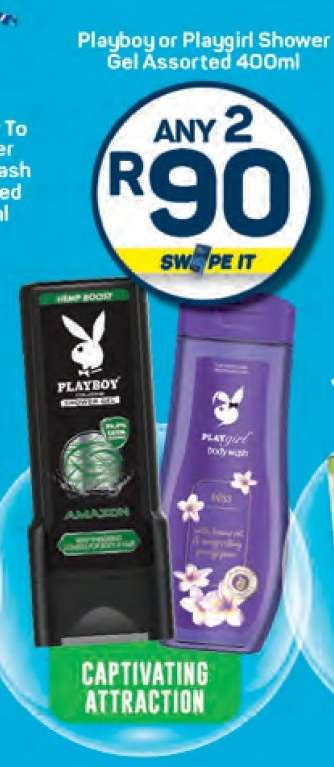 Playboy or Playgirl Shower Gel Assorted 400ml