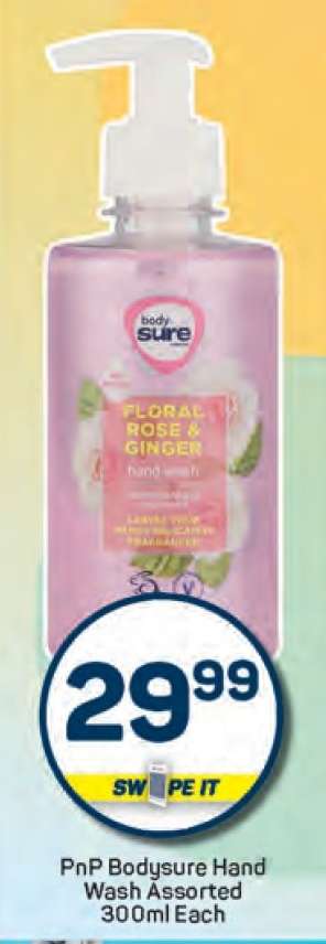 PnP Bodysure Hand Wash Assorted 300ml Each