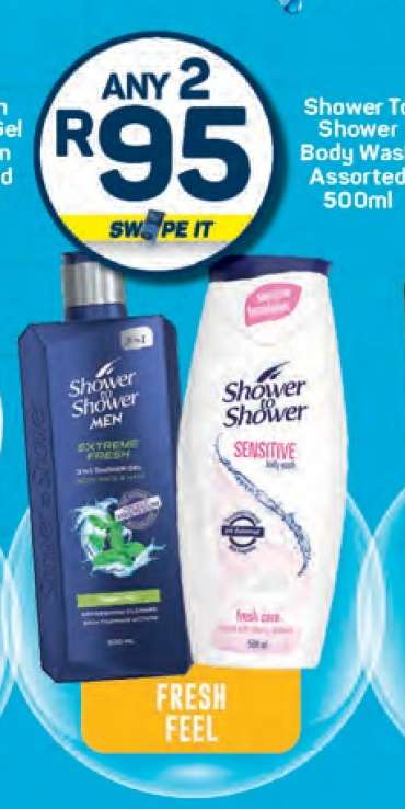 Shower To Shower Body Wash Assorted 500ml