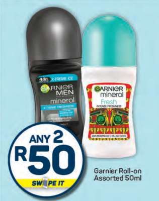 Garnier Roll On Assorted 50ml