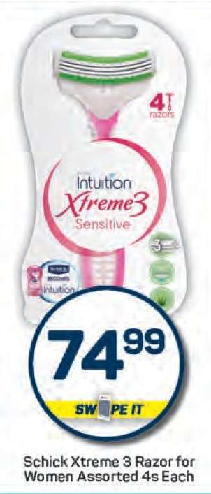 Schick Xtreme 3 Razor for Women Assorted 4s Each