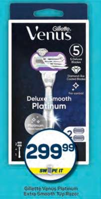 Gillette Venus Platinum Extra Smooth 1up Razor