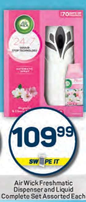 Air Wick Freshmatic Dispenser and Liquid Complete Set Assorted Each