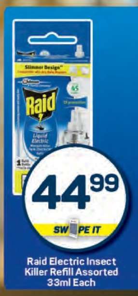 Raid Electric Insect Killer Refill Assorted 33ml Each