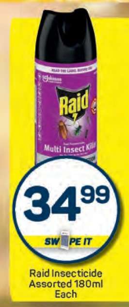 Raid Insecticide Assorted 180ml Each
