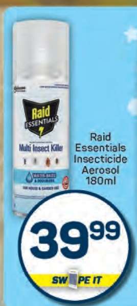 Raid Essentials Insecticide Aerosol 180ml