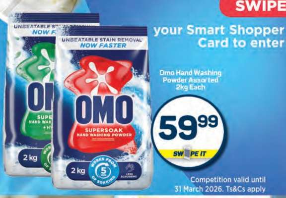 Omo Hand Washing Powder Assorted-2Kg Each